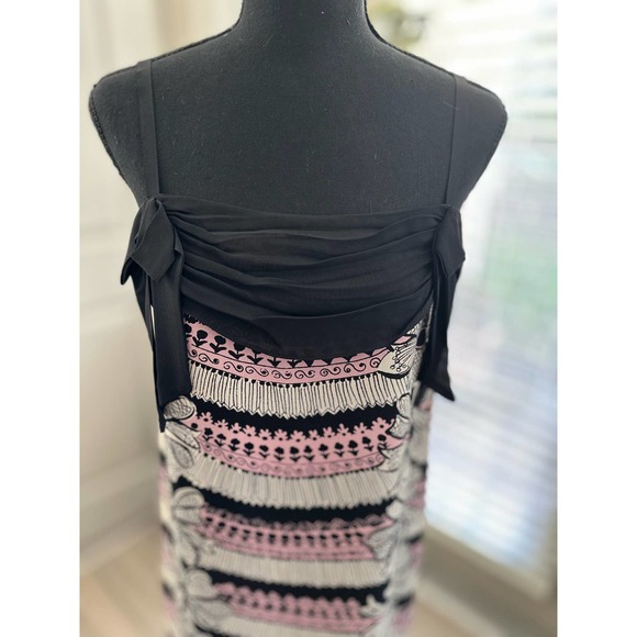 Milly of New York Silk Halter Sheath Dress Sz. 6 - Picture 8 of 10